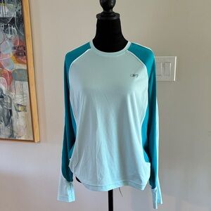 Reebok Teal Long Sleeve Athletic Top